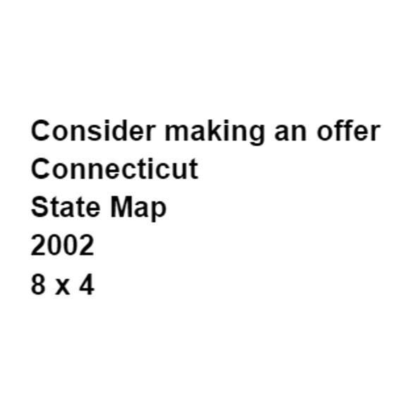 Official Connecticut State Map 2002 Vintage Ephemera Blue Travel Trip Vacation - Picture 2 of 4